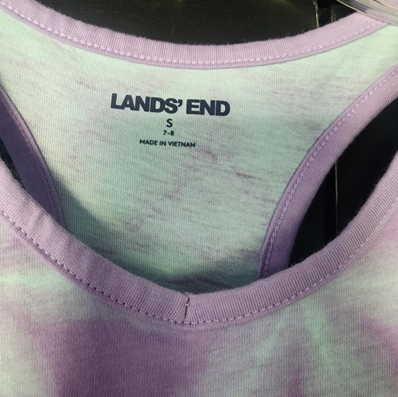 Land's End Girls Dress 7/8 blue pure racer back - Picture 4 of 5